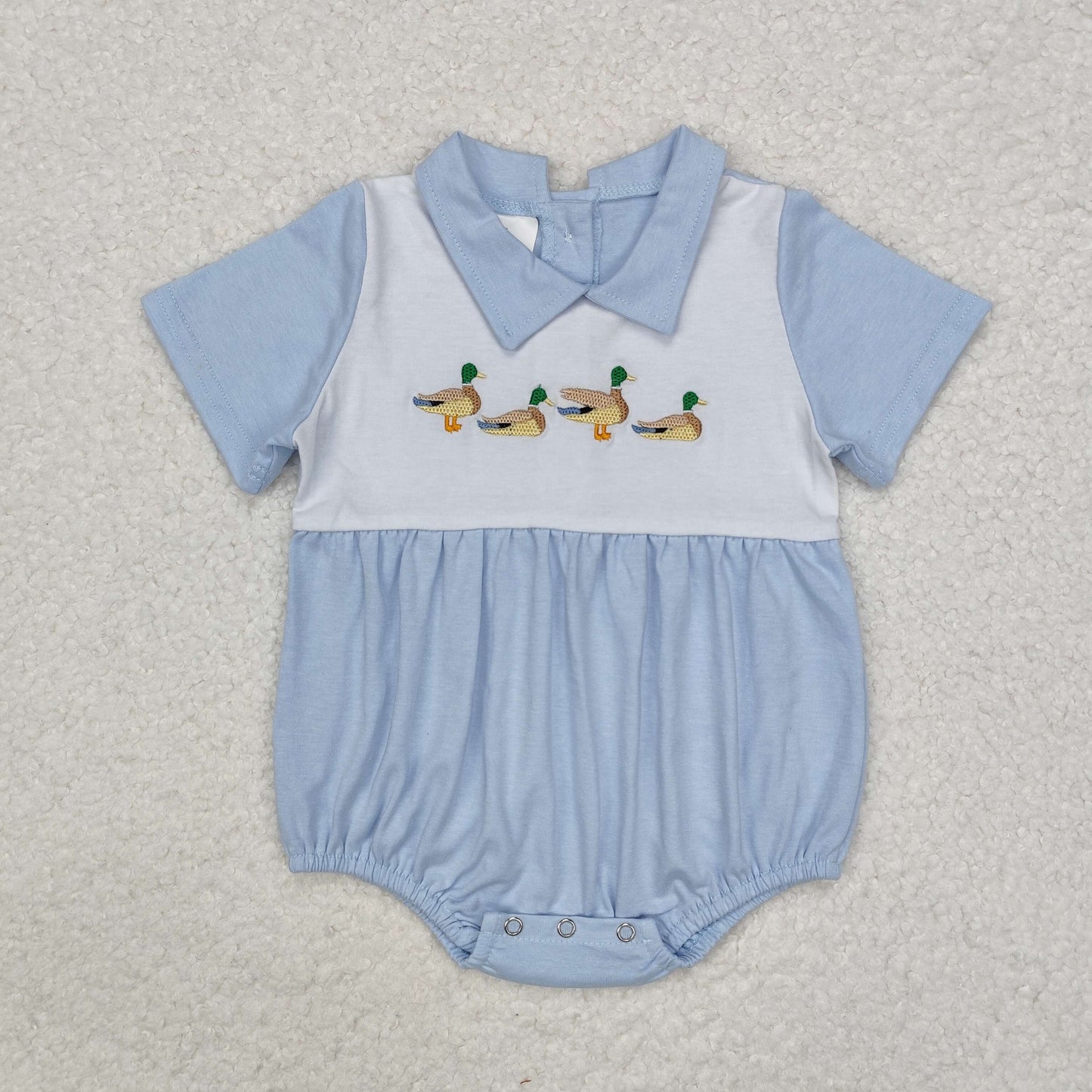 SR2071 Baby boys duck romper Embroidery