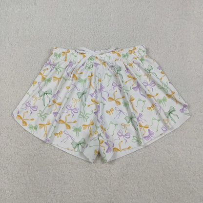 Family Matching Adult Baby girls Mardi Gras pajamas and yoga shorts