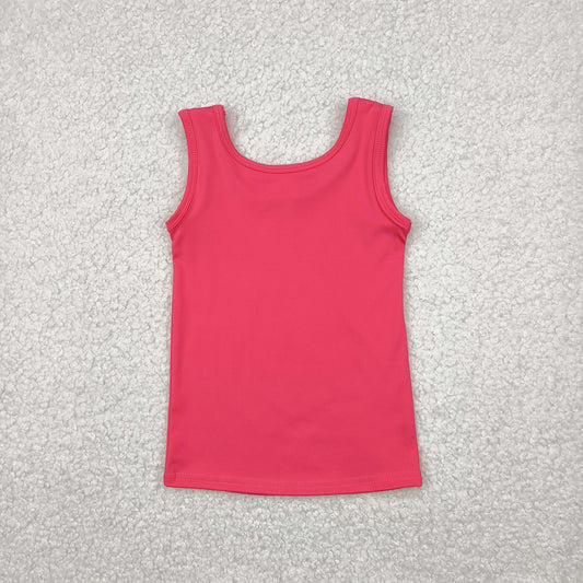 GT0991 Girls rose sleeveless T-shirt yoga