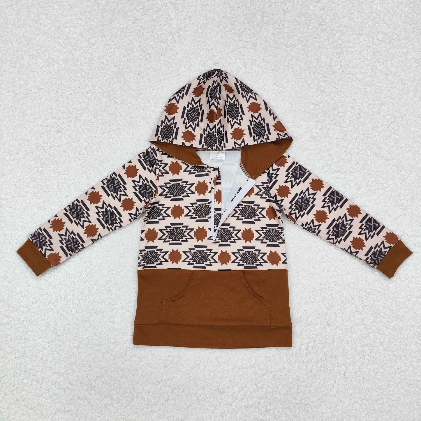 BT0908 Boys brown hoodies