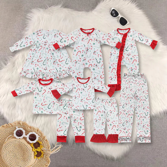 Family Matching Adult Baby girls boys Christmas Crutch outfits