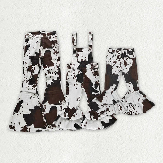 Family Matching Adult women  Baby girls clothing denim