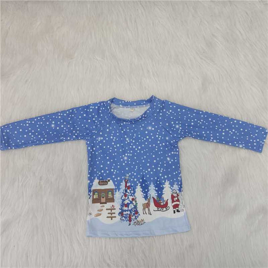 1.99  6 A1-16 Boys Christmas blue tops