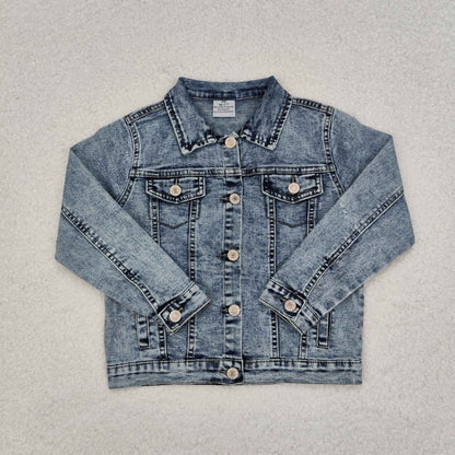 6A5-14 Girls Sky Blue Denim Jacket