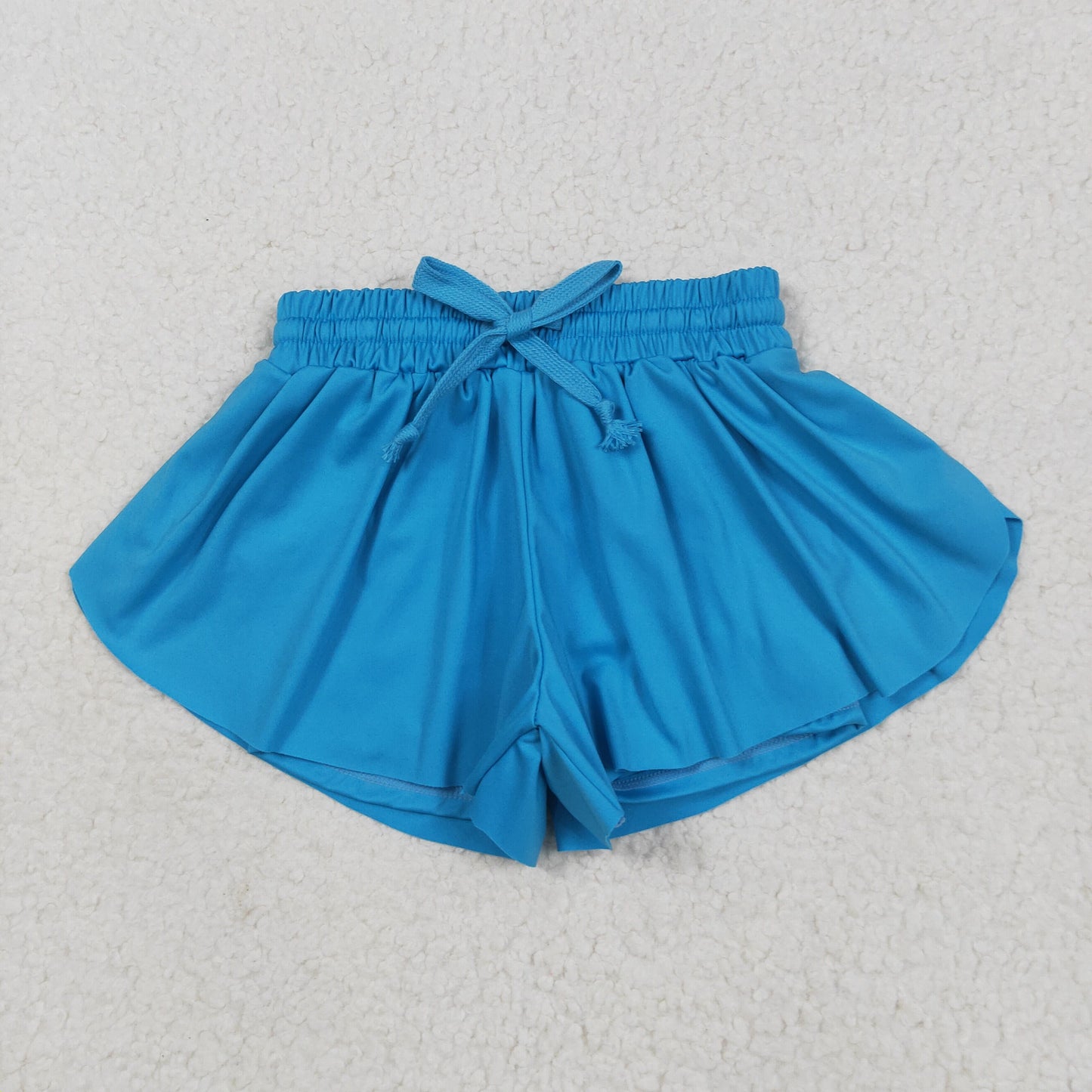 SS0549 baby girls blue shorts yoga