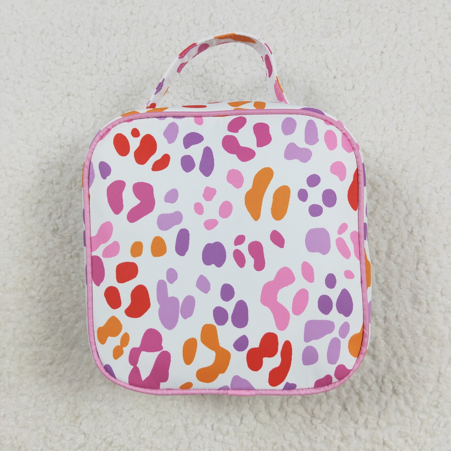 BA0309 baby leopard rose floral Lunch Box