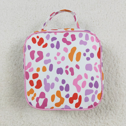 BA0309 baby leopard rose floral Lunch Box