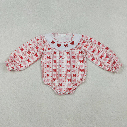 Matching Baby girls Christmas cartoon romper outfits clothing embroidery