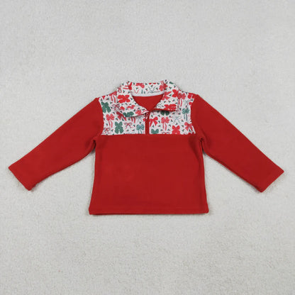 Matching Baby boys grils long sleeved pullover tops fleece
