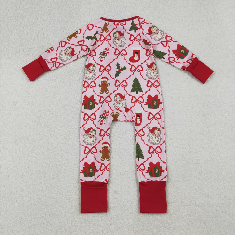 Family Matching Adult Baby girls Christmas red pajamas clothing