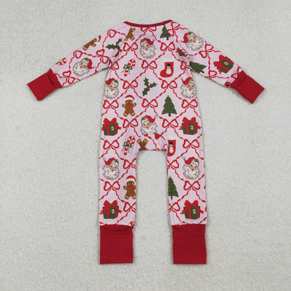 Family Matching Adult Baby girls Christmas red pajamas clothing