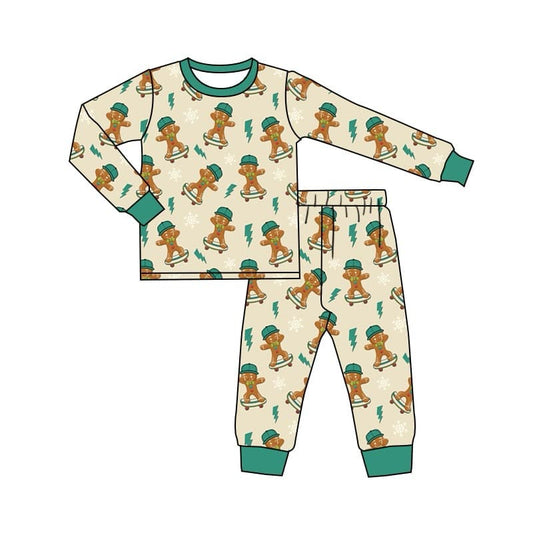 MOQ 3 Custom design Boys Christmas Pajamas bamboo