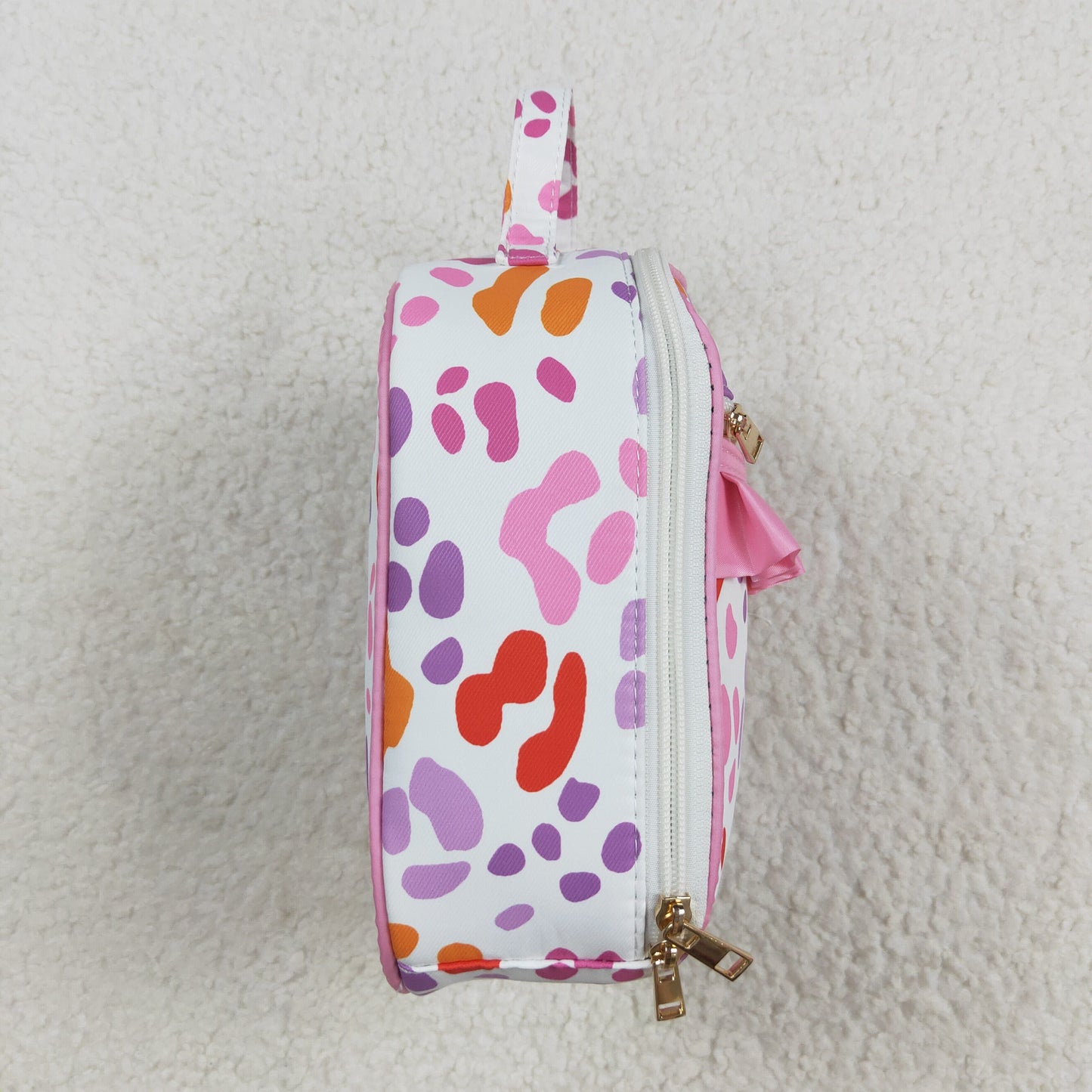 BA0309 baby leopard rose floral Lunch Box