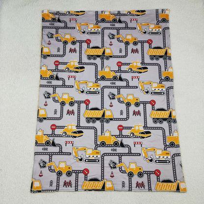BL0199 Baby Excavator yellow Blankets