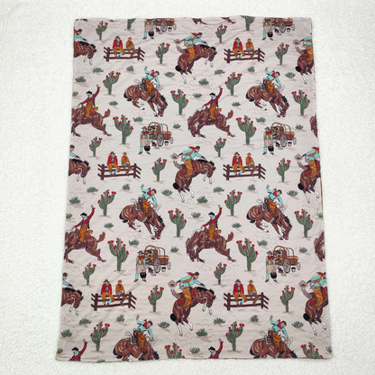 BL0069 Baby COWBOY horse Blankets