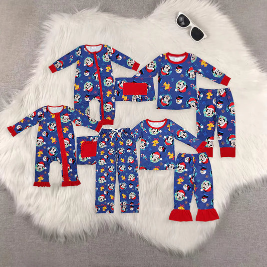 Family Matching Adult Baby girls boys Christmas cartoon outfits