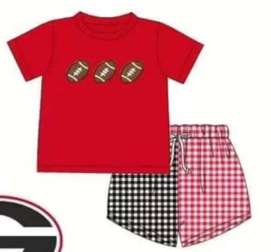 No moq group custom boys summer rugby red outfits（Deadline July.30th）