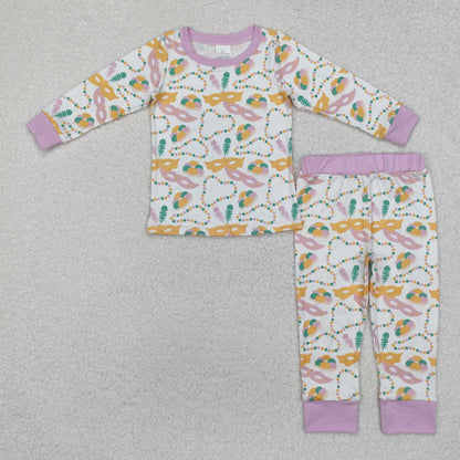 GLP2184 Girls Mardi Gras pajamas
