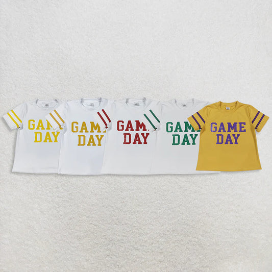 Family Matching Baby girls Game Day vinyl top yoga