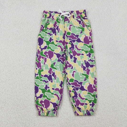 P0838 baby girls Mardi Gras long Pants