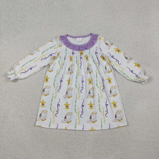 GLD0947 baby Girls Mardi Gras Dress
