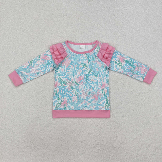 GT0763 Girls floral T-shirt