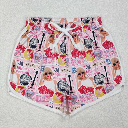 SS0420 Adult women singer pink Shorts