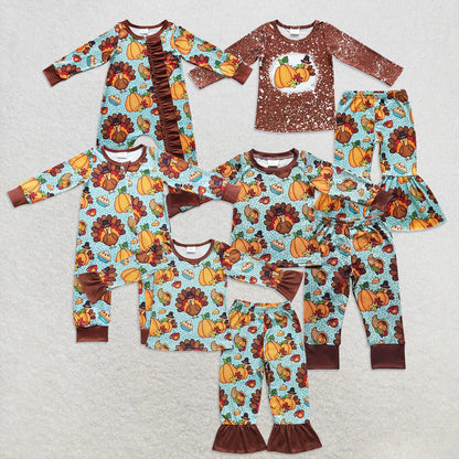Matching Baby girls boys Thanksgiving  clothing