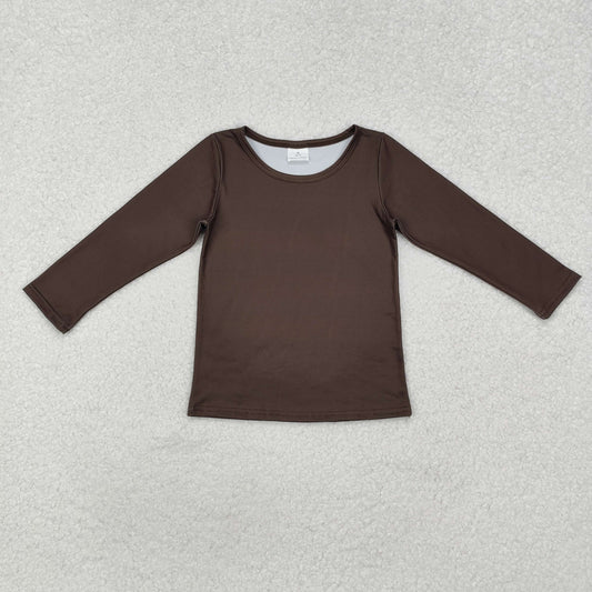 GT0798 Girls brown Shirt Top Long Sleeves