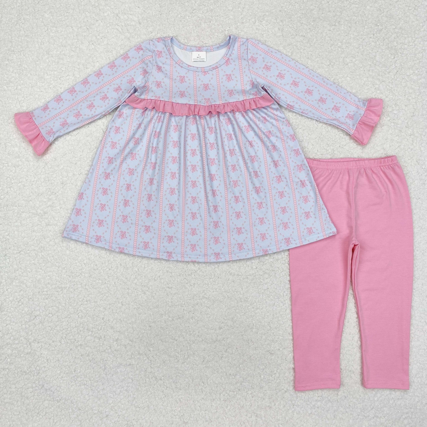 GLP2145 Girls pink floral outfits