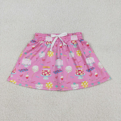 GLK0170 Girls happy birthday Skirt yoga