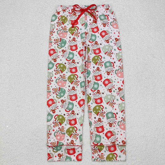 P0601 Christmas gingerbread cup adult pants