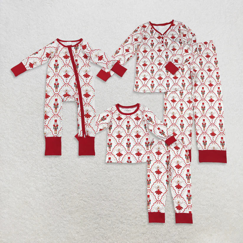 Family Matching Adult Baby girls Soldier Christmas pajamas clothing