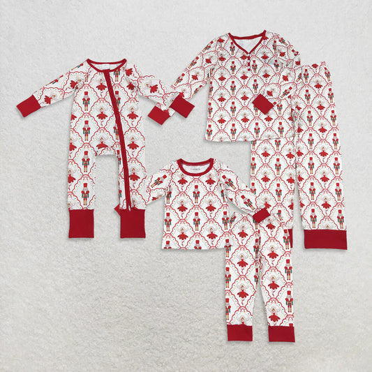 Family Matching Adult Baby girls Soldier Christmas pajamas clothing