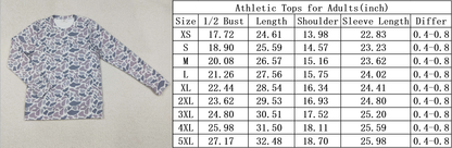 Matching Adult women camo Long Sleeve Tops yoga