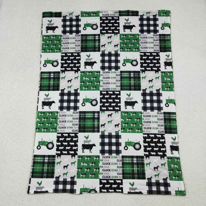 BL0056 Baby trator cow Blankets