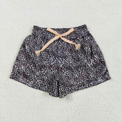 SS0480 baby leopard shorts yoga