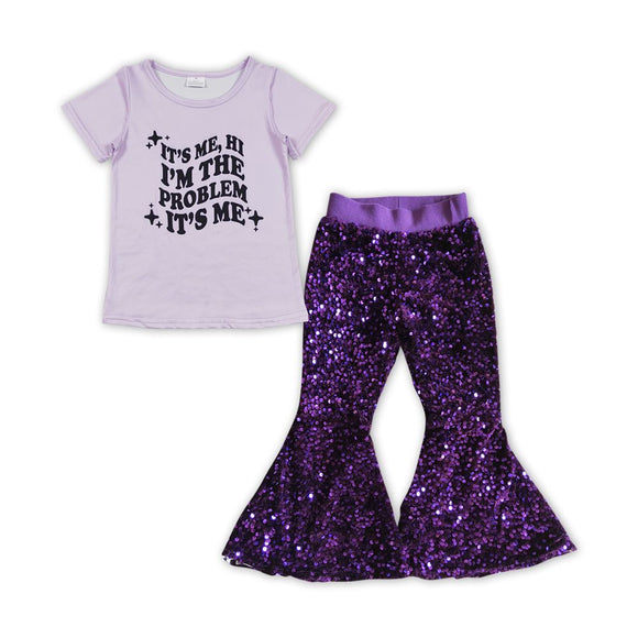 Girls Singer 1989 Outfits Sequined Pants