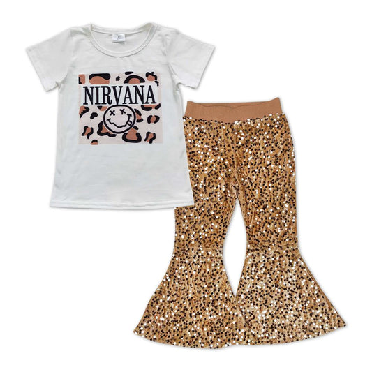 Girls Nirvana Outfits Sequined Pants