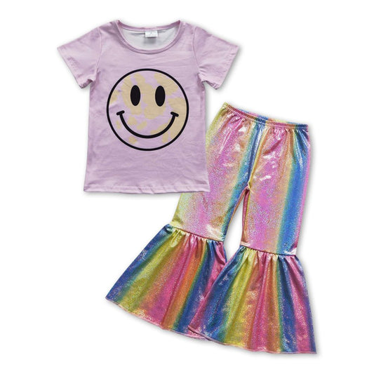 Girls Smiling Outfits Satin Pants