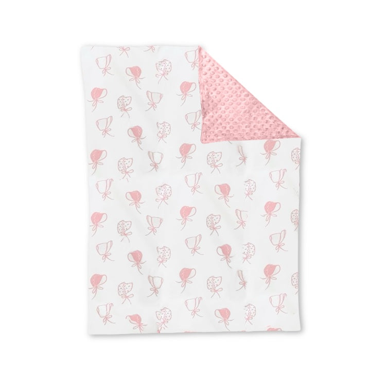 Pre-order BL0148 Baby pink bows Blankets ( Deadline August 16 )