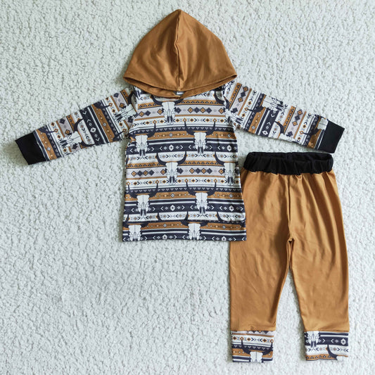 BLP0029 Boys kulled brown outfits