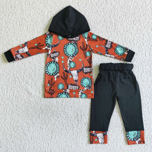 BLP0031 Boys Howdy outfits Long Sleeves