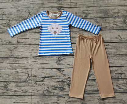 Pre-order BLP0478 Boys Dog outfits embroidery