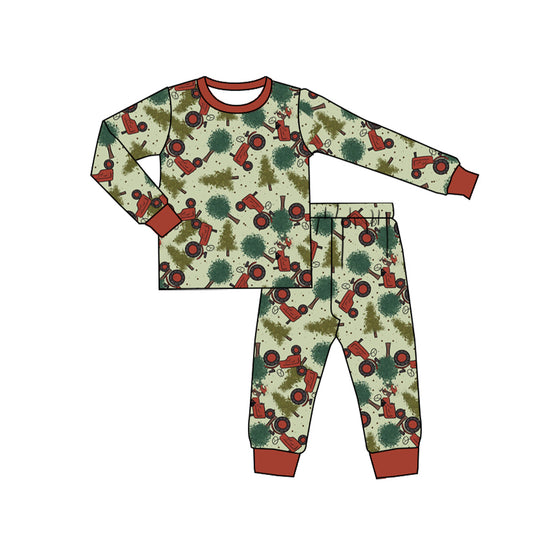 Pre-order BLP0744 baby Boys Christmas tree pajamas ( Deadline August 9 )