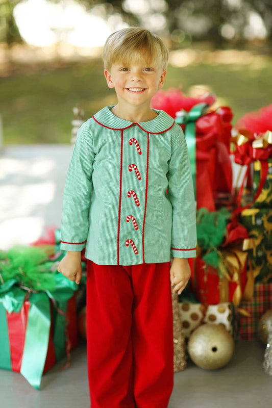 BLP0752 baby Boys Christmas candy outfits