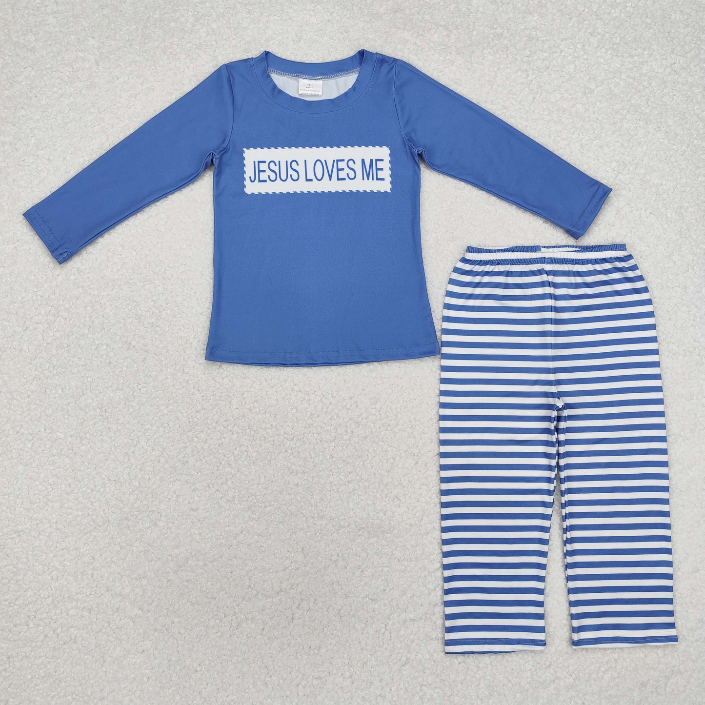 BLP0766 baby Boys Jesus loves me outfits