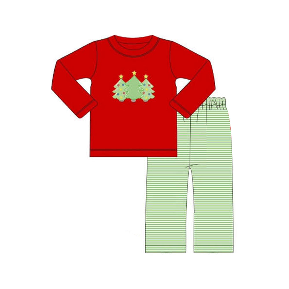 Pre-order BLP0773 baby Boys Christmas tree outfits