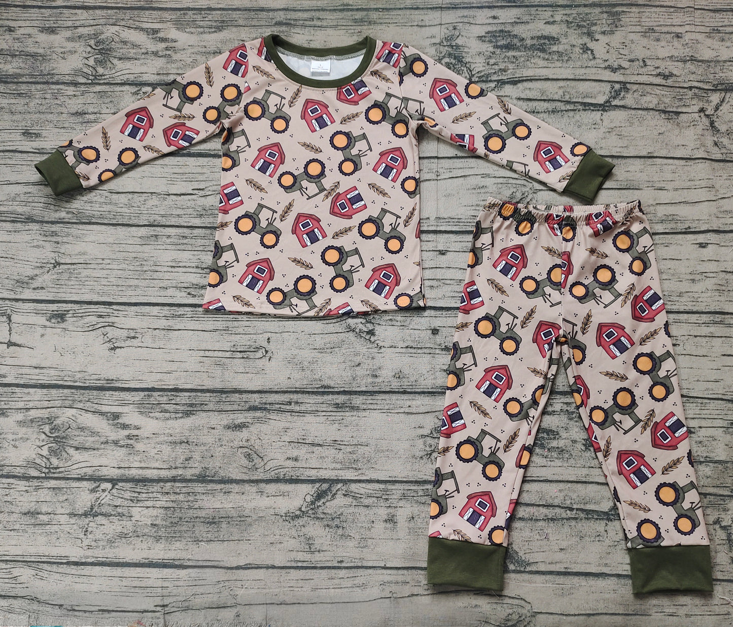 Pre-order BLP0803 baby Boys farm pajamas