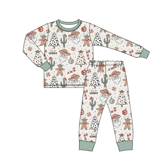 Pre-order BLP0817 baby Boys Christmas howdy pajamas ( Deadline August 25 )